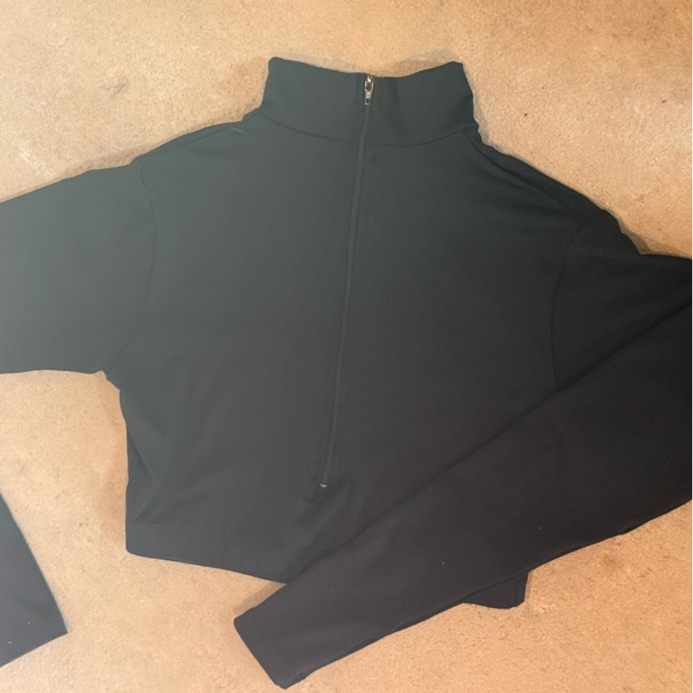 Varsity Black Long Sleeve Kids Top